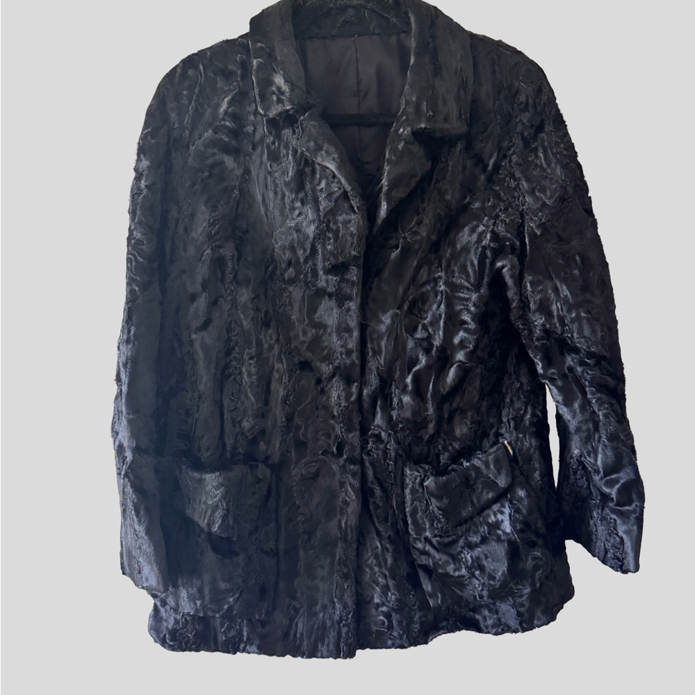 Vintage Black Women's Fur Jacket